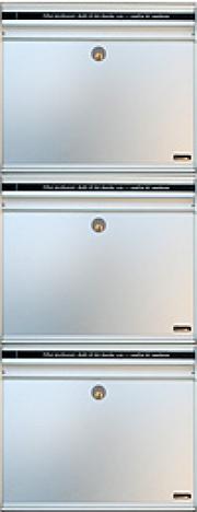 JULIANA postkasser: Model SC135 sektion m/3 rum